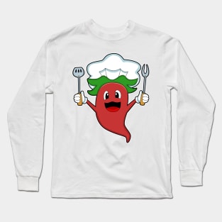 Pepper Vegan Cook Long Sleeve T-Shirt